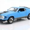 1970 Ford Mustang Mach 1 428, Blue - Maisto 31453BU - 1/18 Scale Diecast Model Toy Car