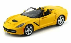 2014 Chevrolet Corvette Stingray Convertible, Yellow - Maisto 31501 - 1/24 Scale Diecast Model Car