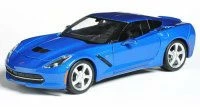 2014 Chevrolet Corvette Stingray Coupe, Blue - Maisto 31505 - 1/24 Scale Diecast Model Car