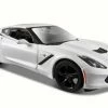 2014 Chevy Corvette Stingray Coupe, White - Maisto 31505 - 1/24 Scale Diecast Model Toy Car