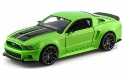 Ford Mustang Street Racer, Green - Maisto 31506 - 1/24 Scale Diecast Model Toy Car