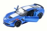 2017 Chevrolet Corvette Grand Sport, Blue - Maisto 31516BU - 1/24 Scale Diecast Model Toy Car