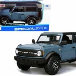 2021 Ford Bronco, Badlands Blue - Maisto 31530BU - 1/24 Scale Diecast Model Toy Car
