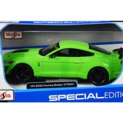 2020 Ford Mustang Shelby GT500, Bright Green - Maisto 31532GN - 1/24 Scale Diecast Model Toy Car