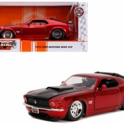 Jada Toys 1970 Ford Mustang Boss 429, Red - Jada 31648 - 1/24 Scale Diecast Model Toy Car