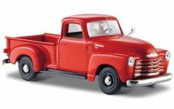 1950 Chevy 3100 Pickup Truck, Orange - Maisto 31952 - 1/24 Scale Diecast Model Toy Car