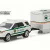 Greenlight 2015 Ford Explorer NYC Parks And Recreation W/ Trailer, 32070D - 1/64 Scale Diecast Model Toy Car