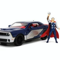 ModelToyCars 2015 Dodge Challenger SRT Hellcat W/ Thor Diecast Figure - Jada Toys 32186 - 1/24 Scale Diecast Car