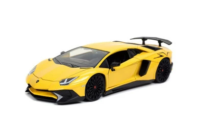 Null Lamborghini Aventador SV, Yellow - Jada Toys 32258/4 - 1/24 Scale Diecast Model Toy Car