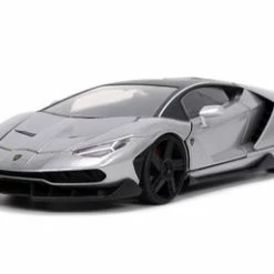 Lamborghini Centenario, Gray And Black - Jada Toys 32277/4 - 1/24 Scale Diecast Model Toy Car