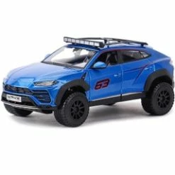Lamborghini Urus #63 With Roof Rack, Blue - Maisto 32533BU - 1/24 Scale Diecast Model Toy Car
