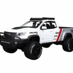 2017 Chevy Colorado ZR2 Pickup Truck Falken Tires, White - Maisto 32534W - 1/24 Scale Diecast Car