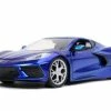 ModelToyCars 2020 Chevy Corvette Stingray, Candy Blue - Jada Toys 32537/4 - 1/24 Scale Diecast Model Toy Car