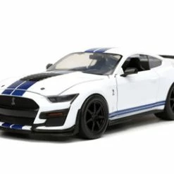 ModelToyCars 2020 Ford Mustang Shelby GT500, White - Jada Toys 53003-W162GT - 1/24 Scale Diecast Model Toy Car