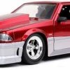ModelToyCars 1989 Ford Mustang GT, Red - Jada Toys 32666/4 - 1/24 Scale Diecast Model Toy Car