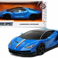 Null Lamborghini Centenario, Blue - Jada Toys 32714 - 1/24 Scale Diecast Model Toy Car