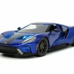 2017 Ford GT, Candy Blue - Jada Toys 32720/4 - 1/24 Scale Diecast Model Toy Car