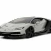 Lamborghini Centenario, Gray And Matte Black - Jada Toys 32951/4 - 1/24 Scale Diecast Model Toy Car