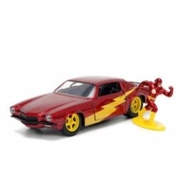 1973 Chevy Camaro W/ The Flash Figurine, The Flash - Jada Toys 33086 - 1/32 Scale Diecast Car