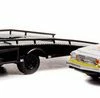 1972 Chevy C-30 Ramp Truck W/ 1976 Chevy Laguna, White - Greenlight 33230A - 1/64 Scale Diecast Car