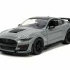 2020 Ford Mustang Shelby GT500, Glossy Gray - Jada Toys 33931 - 1/24 Scale Diecast Model Toy Car