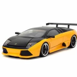 Lamborghini Murciélago LP64, Orange And Black - Jada Toys 34028 - 1/24 Scale Diecast Model Toy Car
