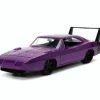 1969 Dodge Charger Daytona, Purple - Jada Toys 34036/4 - 1/24 Scale Diecast Model Toy Car