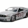 2010 Ford Mustang GT, Silver - Jada Toys 34039/4 - 1/24 Scale Diecast Model Toy Car