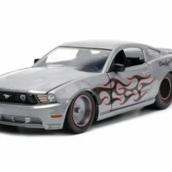 2010 Ford Mustang GT, Silver - Jada Toys 34039/4 - 1/24 Scale Diecast Model Toy Car