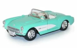 1957 Chevy Corvette Convertible, Turquoise - Maisto 34275 - 1/24 Diecast Car (New, But NO BOX)