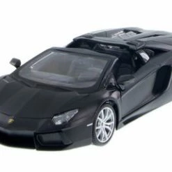 Maisto Lamborghini Aventador LP 700-4 Roadster, Matte Black - 34504 - 1/24 Scale Diecast Model Toy Car