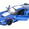 2017 Chevrolet Corvette Grand Sport, Blue - Maisto 34516 - 1/24 Scale Diecast Model Toy Car