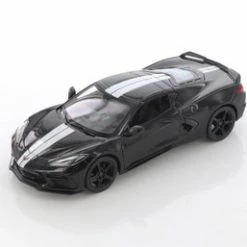 2020 Chevy Corvette Stingray Coupe Z51, Black - Showcasts 34527D4 - 1/24 Scale Diecast Model Toy Car