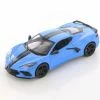 2020 Chevy Corvette Stingray Coupe Z51, Blue - Showcasts 34527D4 - 1/24 Scale Diecast Model Toy Car