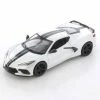 2020 Chevy Corvette Stingray Coupe Z51, White - Showcasts 34527D4 - 1/24 Scale Diecast Model Toy Car