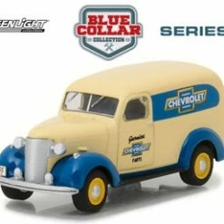 1939 Chevy Panel Truck Genuine Chevy Parts, Cream Yellow - Greenlight 35080/48 - 1/64 Diecast Car
