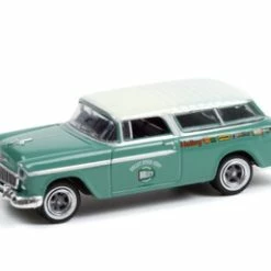 1955 Chevy Nomad, Green - Greenlight 36040A/48 - 1/64 Scale Diecast Model Toy Car