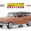 1955 Chevy Nomad, Coral - Greenlight 37170A/48 - 1/64 Scale Diecast Model Toy Car