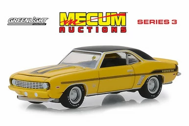 1969 Chevy Yenko Camaro, Daytona Yellow - Greenlight 37170C/48 - 1/64 Scale Diecast Model Toy Car