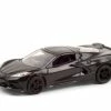 ModelToyCars 2020 Chevy Corvette C8 Stingray VIN #001 (Lot #3007), Black - Greenlight 37220F - 1/64 Diecast Car