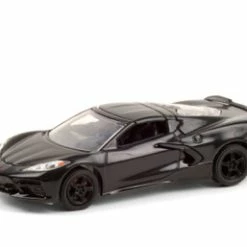 ModelToyCars 2020 Chevy Corvette C8 Stingray VIN #001 (Lot #3007), Black - Greenlight 37220F - 1/64 Diecast Car