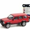 1984 Jeep Cherokee Chief, Red With Black - Greenlight 39080F/48 - 1/64 Scale Diecast Model Toy Car