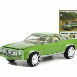 1973 Chevy Chevelle Laguna Colonnade, Green - Greenlight 39100E/48 - 1/64 Scale Diecast Car