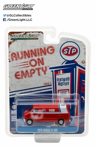 1976 Dodge B-100 Van, Orange - Greenlight 41030/48 - 1/64 Scale Diecast Model Toy Car