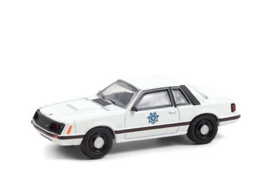 Arizona Dept Of Public Safety 1982 Ford Mustang SSP, Black - Greenlight 42970A - 1/64 Diecast Car