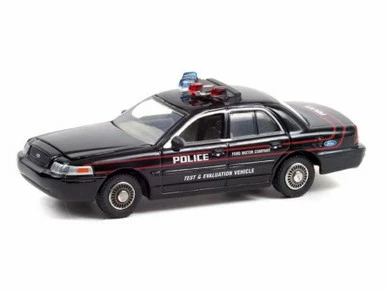 2001 Ford Crown Victoria Police InterceptorĀ , Black - Greenlight 42970D - 1/64 Scale Diecast Car
