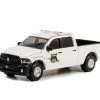 2018 Dodge Ram 1500 Pickup Truck, White - Greenlight 42990C/48 - 1/64 Scale Diecast Model Toy Car