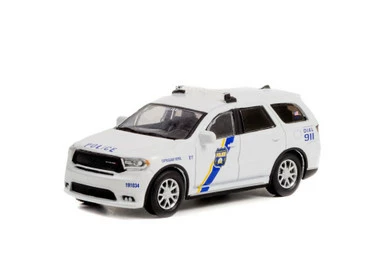 2019 Dodge Durango Police, White - Greenlight 42990E/48 - 1/64 Scale Diecast Model Toy Car