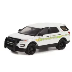 2017 Ford Police Interceptor Utility, White - Greenlight 43000C - 1/64 Scale Diecast Car