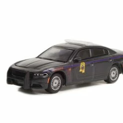 2020 Dodge Charger, Dark Gray - Greenlight 43000D/48 - 1/64 Scale Diecast Model Toy Car